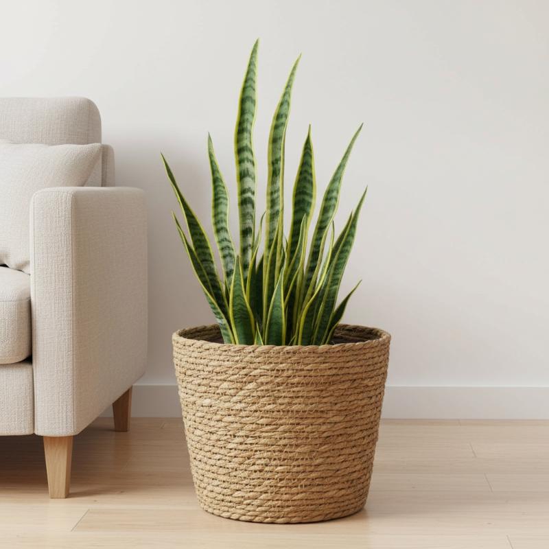Rattan Basket Flower Pot Straw - Rattan Plant Basket ulasan dan harga