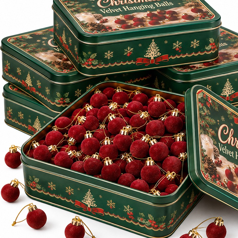 2cm Wine Red Velvet Christmas  - Home Decor Indonesia ulasan dan harga