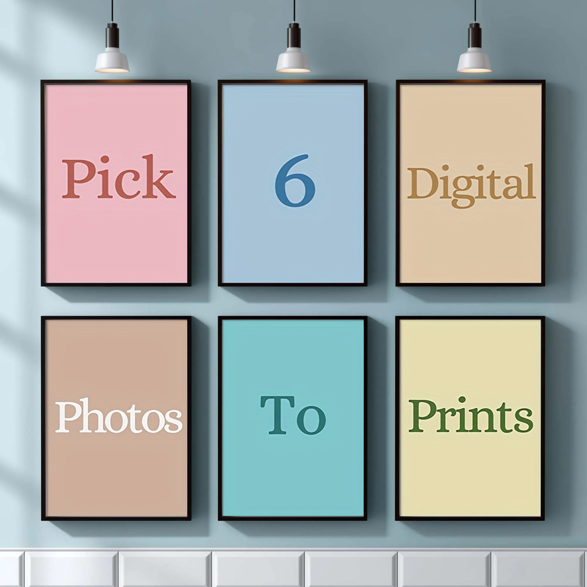 4/5/6pcs Custom Canvas Printin - Home Decor Theme ulasan dan harga
