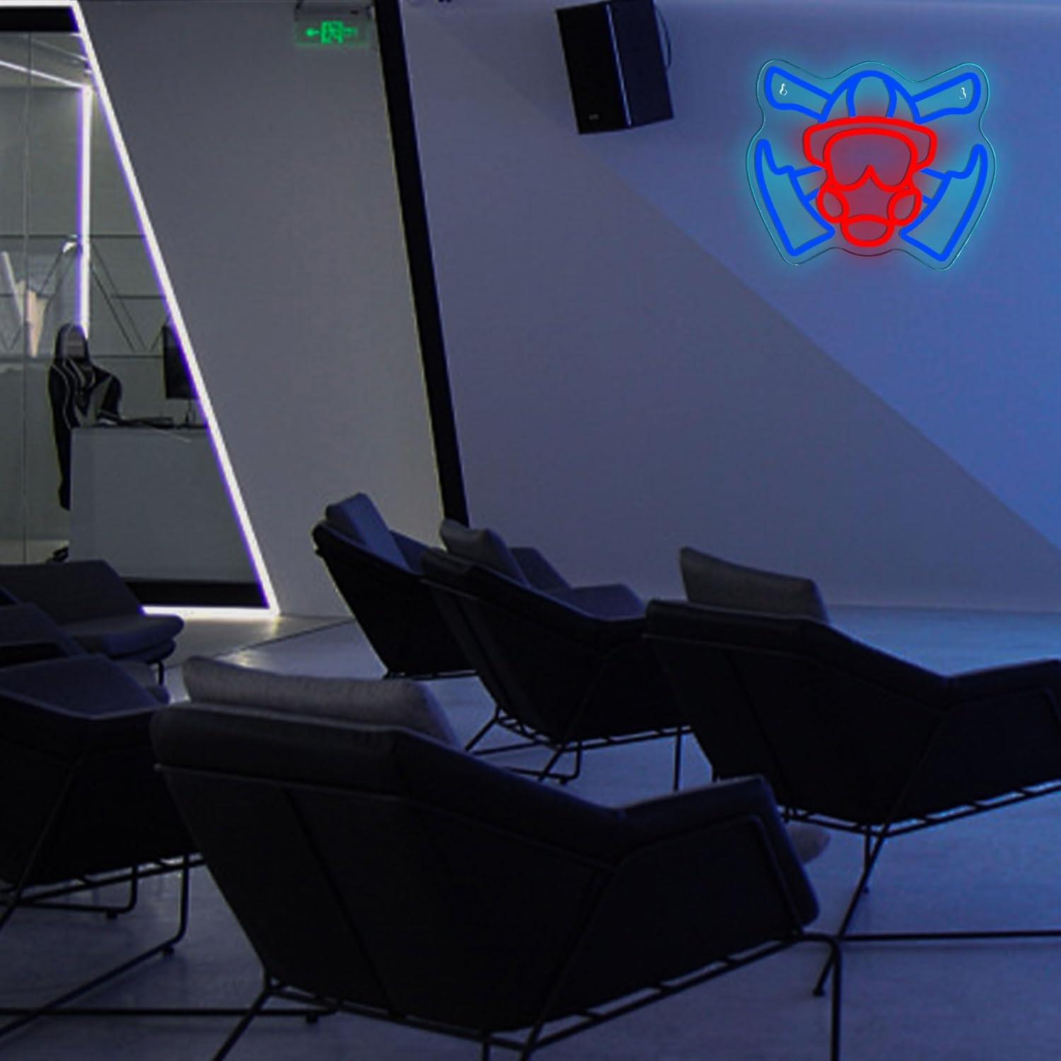 Firefighter Gas Mask Neon Sign - Home Decor Theme ulasan dan harga