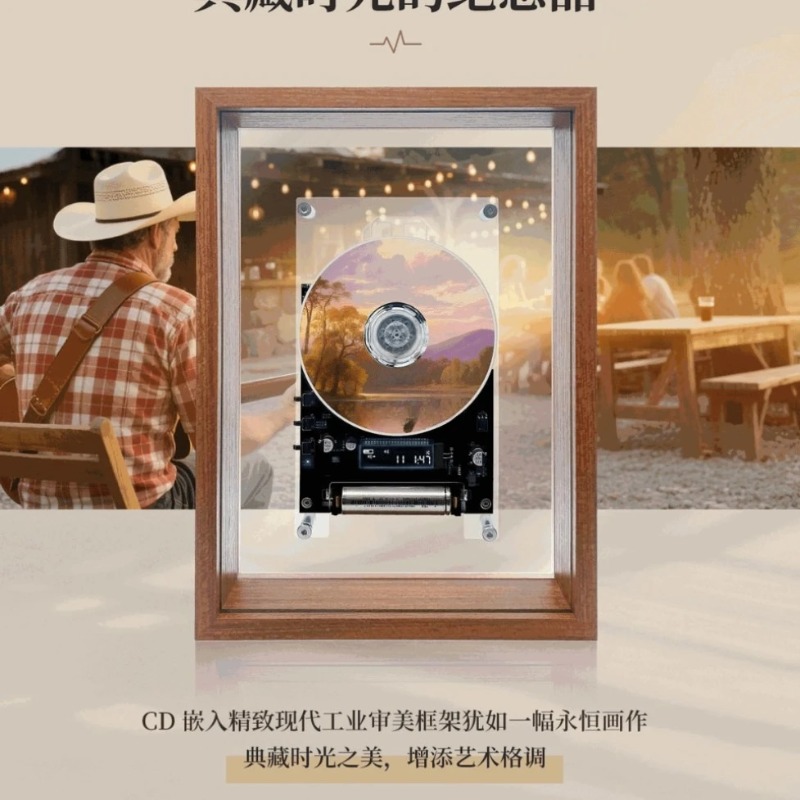 Player Transparent acrylic wal - Bamboo Photo Frame ulasan dan harga