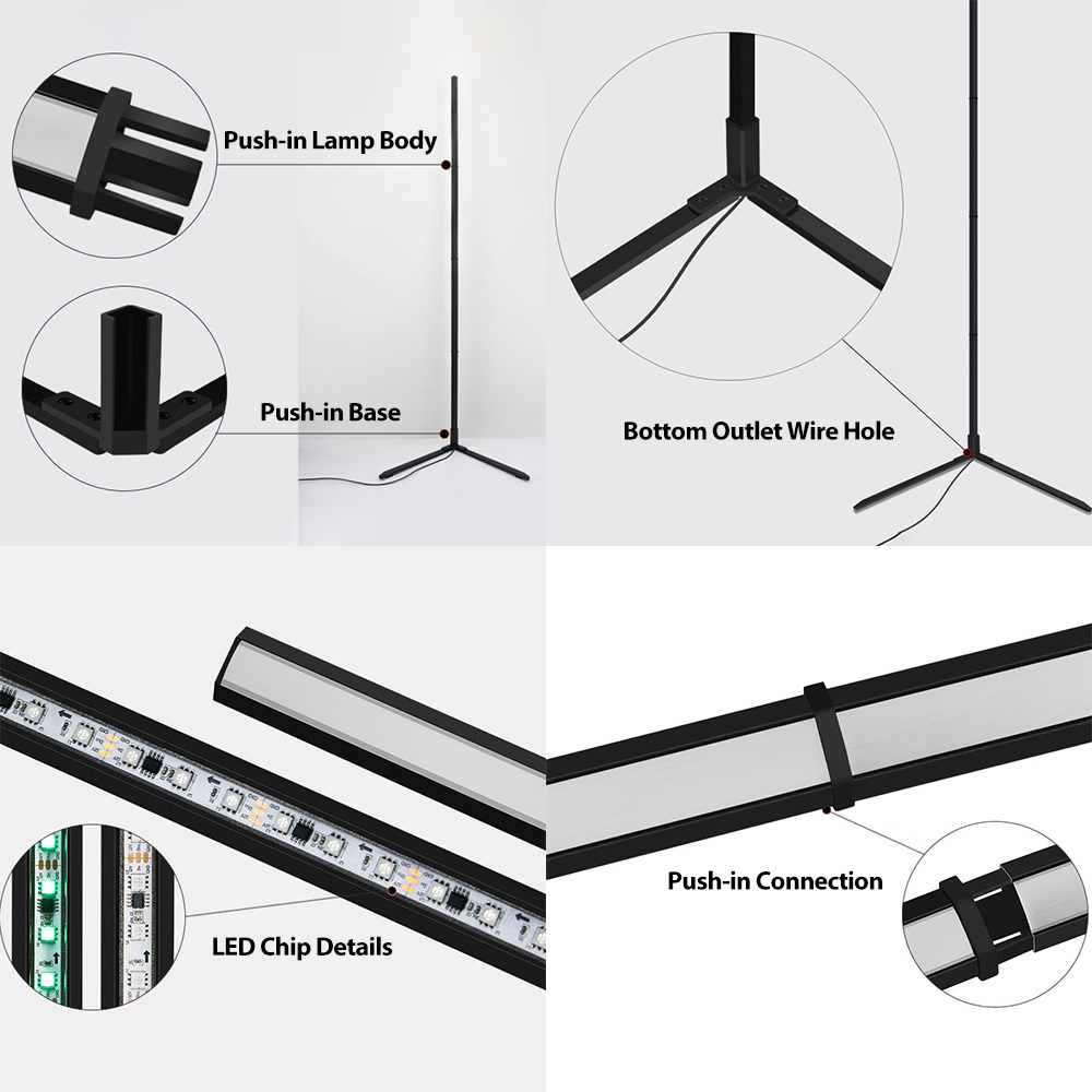 Tuya RGBIC LED Floor Lamp 180C - Home Decor Free App ulasan dan harga