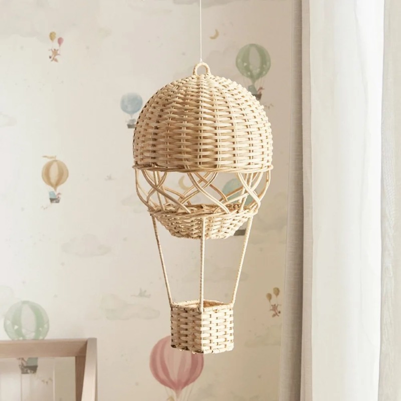 Handmade Rattan Hot Air Balloo - Rattan Plant Basket ulasan dan harga