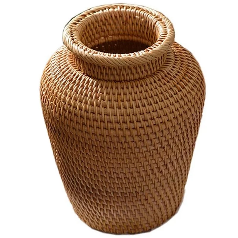 Wicker Basket Rattan Hanging F - Rattan Plant Basket ulasan dan harga