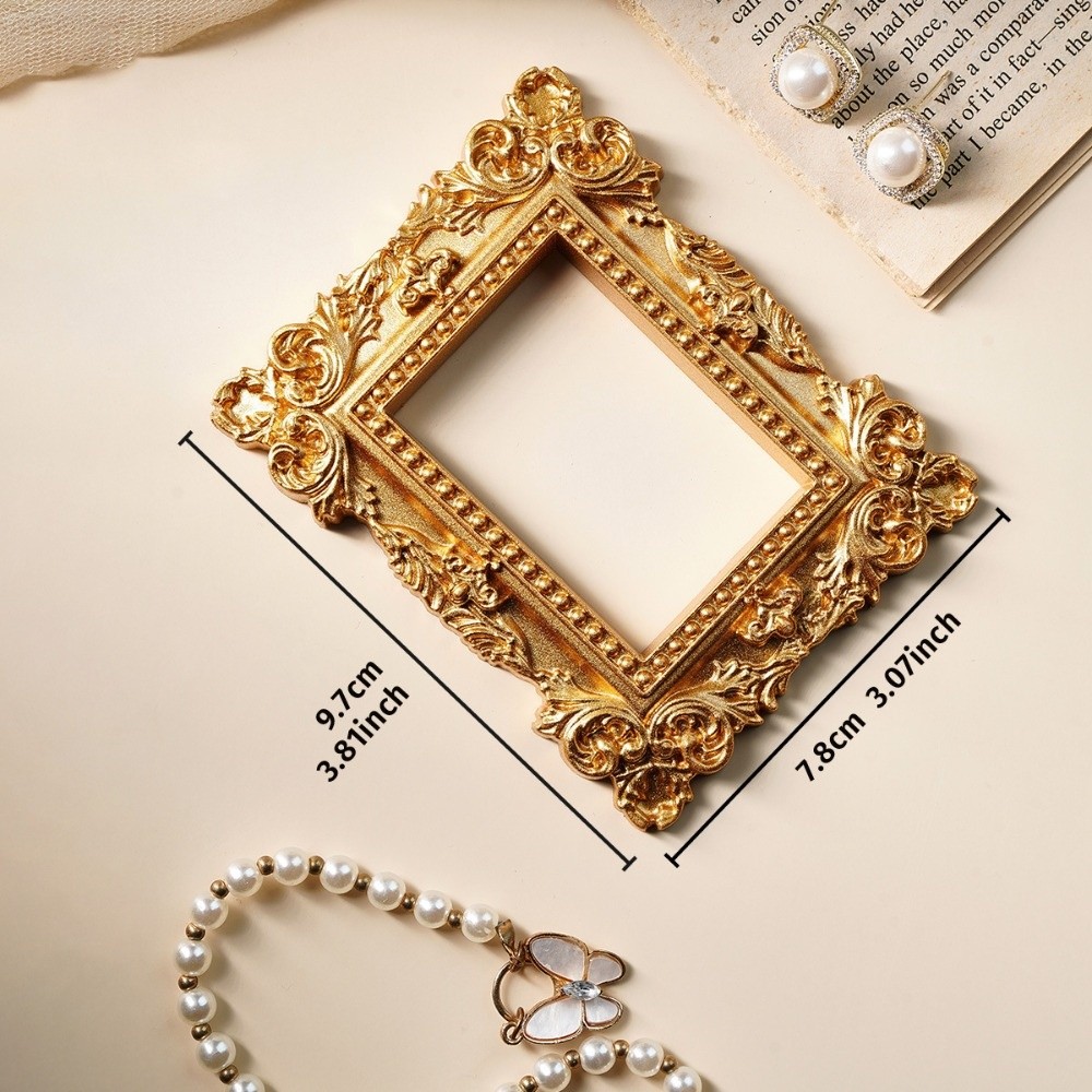 Vintage Gold DIY Shadow Box Fr - Bamboo Photo Frame ulasan dan harga