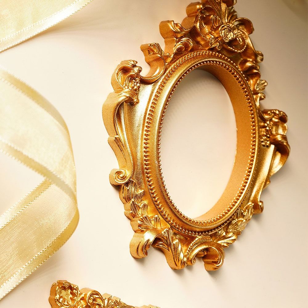 Vintage Gold DIY Shadow Box Fr - Bamboo Photo Frame ulasan dan harga