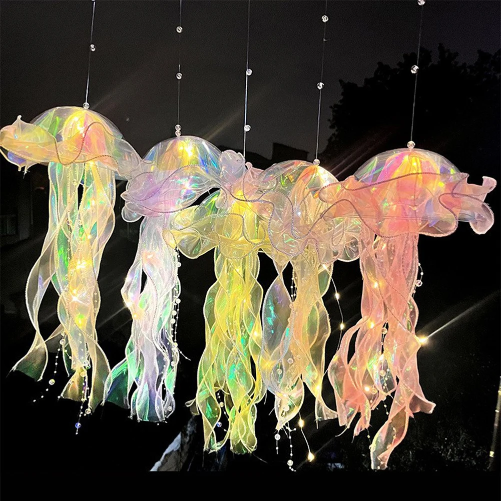 Jellyfish Lamp Portable Flower - Home Decor Y2K ulasan dan harga