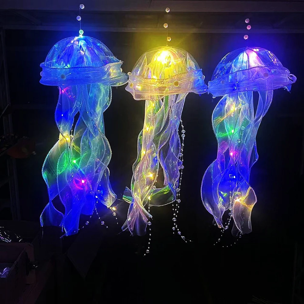 Jellyfish Lamp Portable Flower - Home Decor Y2K ulasan dan harga
