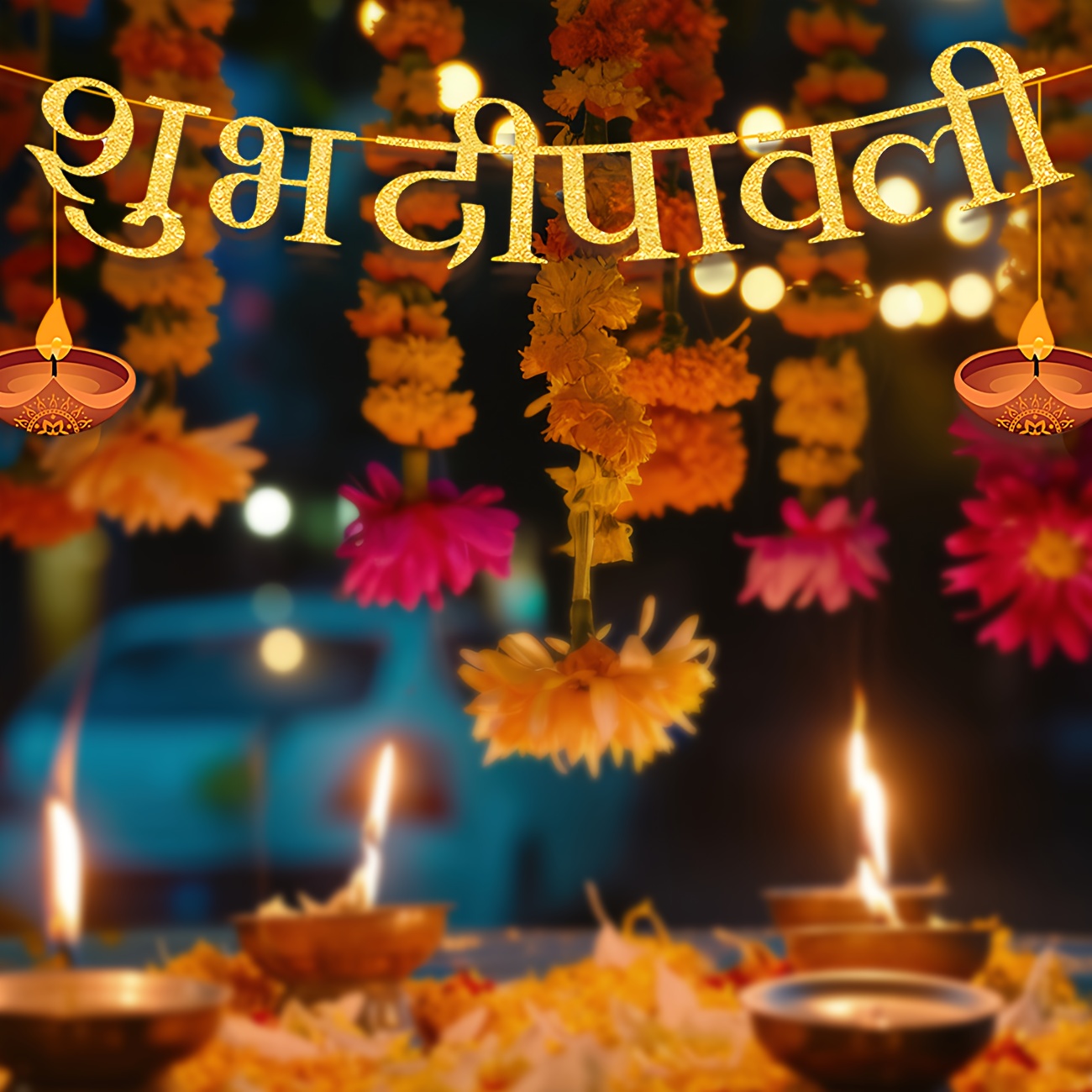 Diwali Party Decorations Happy - Home Decor Indonesia ulasan dan harga